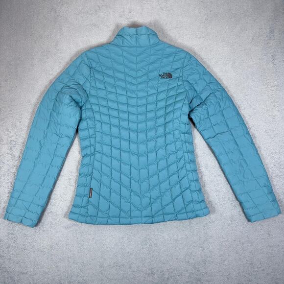 The North Face Thermoball Eco Puffer Jacket Harbor Blue Women's size Small - NEW - Picture 3 of 7
